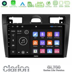 Clarion GL700 Lite Series 8Core Android11 2+32GB Ford Fiesta/Fusion Navigation Multimedia Tablet 9 Με Carplay & Android Auto | Pancarshop