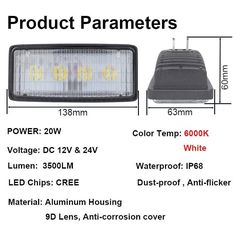 LED προβολέας 20W-thumb-3