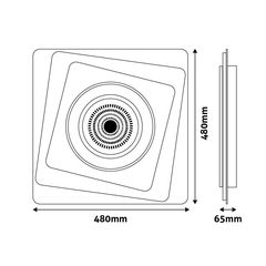 Avide Design Oyster Nicole 95W(47,5+47,5) with RF remote