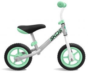 Loopfiets met 2 wielen 10 Inch Junior Grey/Turquoise