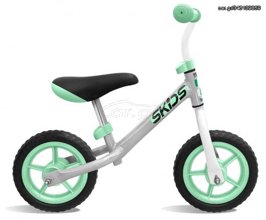 Loopfiets met 2 wielen 10 Inch Junior Grey/Turquoise