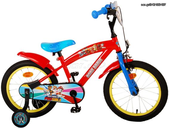 Paw Patrol 16 Inch 28 cm Boys Coaster Brake Red/Blue