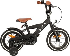 Explorer 12 Inch 20 cm Boys Coaster Brake Black/White