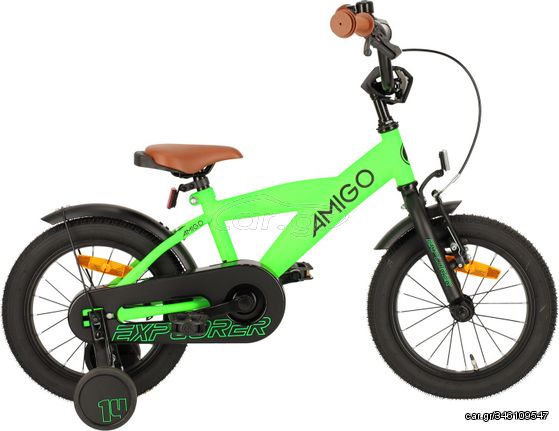 Explorer 14 Inch 21,5 cm Boys Coaster Brake Green/Black