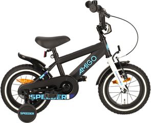 Speeder 12 Inch 21,5 cm Boys Coaster Brake Black/Blue