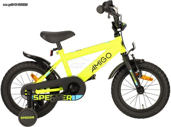 Speeder 14 Inch 24 cm Boys Coaster Brake Yellow/Black