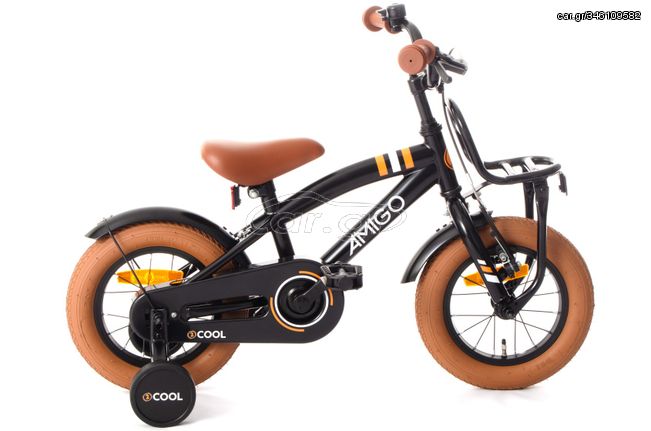 2Cool 12 Inch 21 cm Boys Coaster Brake Black