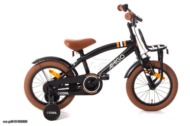 2Cool 14 Inch 24 cm Boys Coaster Brake Black