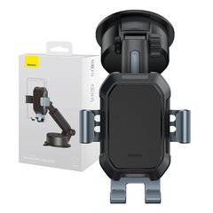 Gravity car mount for Baseus Tank phone with suction cup (black)