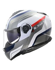 LS2 FF908 Strobe II Monza White/Blue/Red