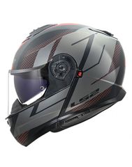 LS2 FF908 Strobe II Code Matt Black/Grey