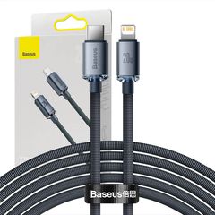 Baseus Crystal Shine cable USB-C to Lightning, 20W, PD, 2m (black)