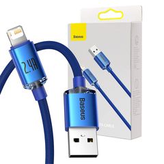 Baseus Crystal Shine cable USB to Lightning, 2.4A, 2m (blue)