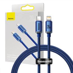 Baseus Crystal cable USB-C to Lightning, 20W, 1.2m (blue)