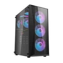 Computer Case Darkflash DK352 Plus  with 4 fans (Black)