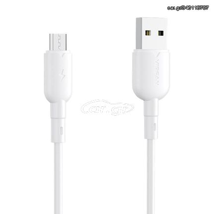 USB to Micro USB cable Vipfan Colorful X11, 3A, 1m (white)