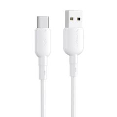 USB to USB-C cable Vipfan Colorful X11, 3A, 1m (white)