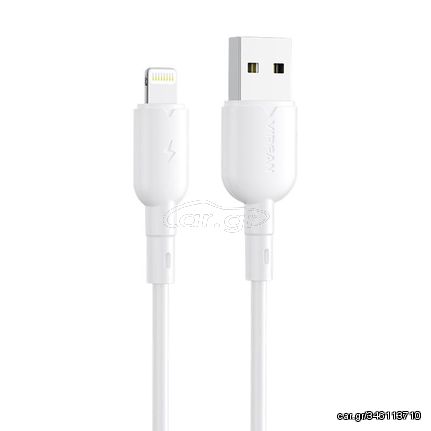 USB to Lightning cable Vipfan Colorful X11, 3A, 1m (white)