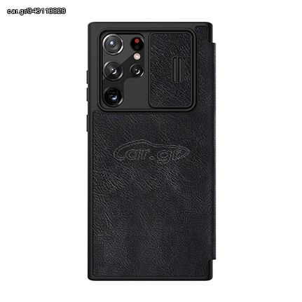 Case Nillkin Qin Leather Pro for SAMSUNG S22 Ultra (black)