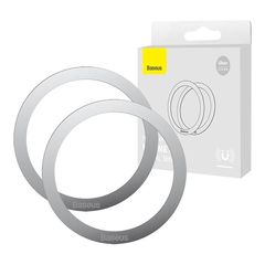 Baseus Halo Magnetic Ring for phones, , MagSafe (Silver)