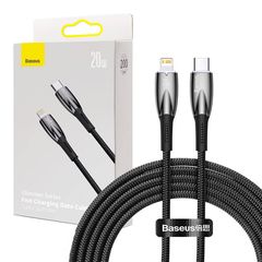 USB-C cable for Lightning Baseus Glimmer Series, 20W, 2m (Black)