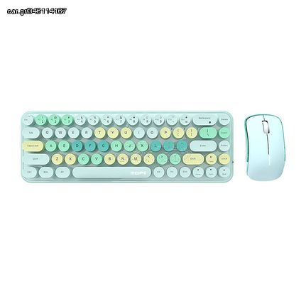 Wireless keyboard + mouse set MOFII Bean 2.4G (Green)