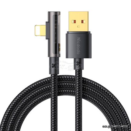 USB to lightning prism  90 degree cable Mcdodo CA-3510, 1.2m (black)