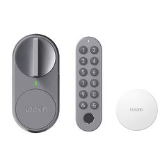 Lockin Έξυπνη Κλειδαριά SMART LOCK G30 με Τηλεχειριστήριο (Γκρι)