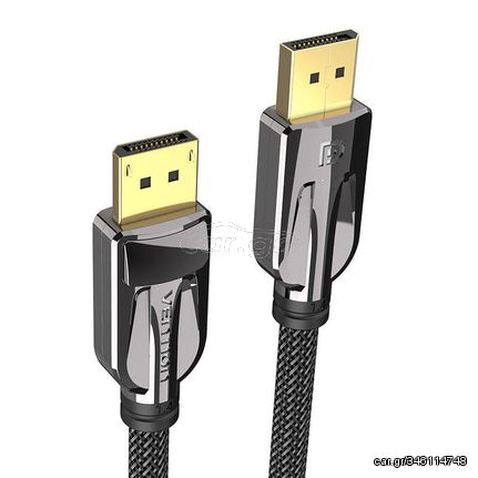 Display Port cable 2x Male, Vention HCABG 8K 60Hz, 1.5m (black)