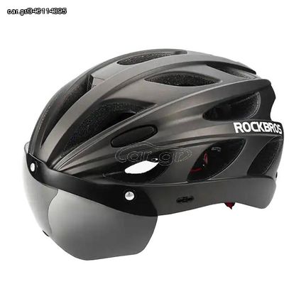 Cycling Helmet with glasses  Rockbros TT-16 (black)