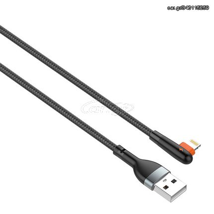 Cable USB to Lightning LDNIO LS561, 2.4A, 1m (black)