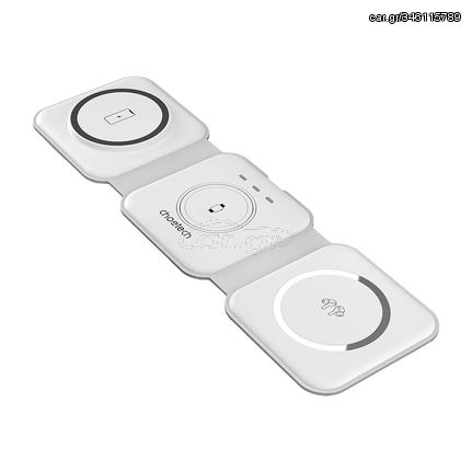 Choetech T588-F 3in1 Magnetic Wireless Charger 15W (white)