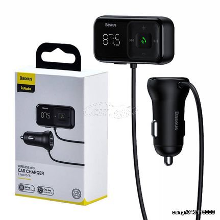 Car Bluetooth MP3 Player + Charger Baseus T Shaped S-16 Black OS