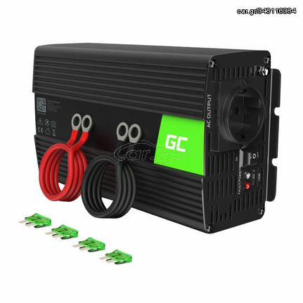 Car inverter voltage converter Green Cell INV08 12V to 230V 1000W/2000W, modified sine wave