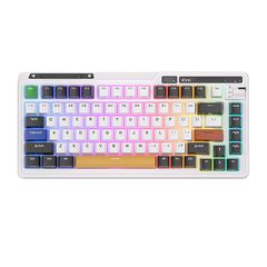 Wireless mechanical keyboard Royal Kludge KZZI K75 pro RGB, Eternity Switch (black and white)