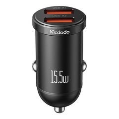 Mcdodo CC-2950 car charger, 2x USB, 15.5W (black)