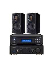 TEAC AI-303 USB DAC Bundle με TEAC PD-301DAB-X Black CD-player/ DAB+ /FM/USB και ηχεία WHARFEDALE EVO 4.1 Black Oak