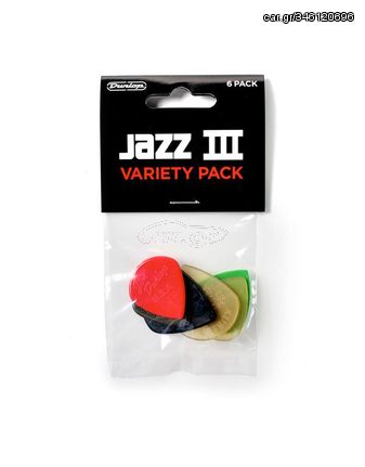 DUNLOP PVP103 Jazz III Πέννες  ( 6 τεμάχια )