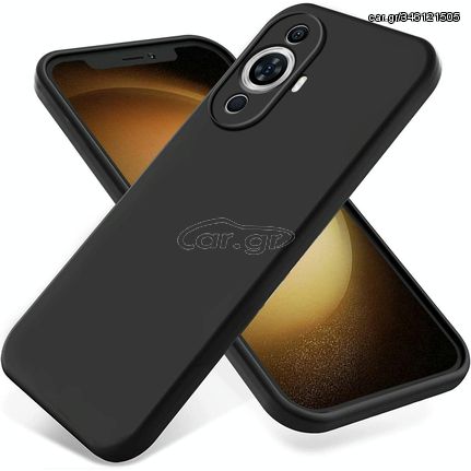 For Huawei Nova 11 Pro / 11 Ultra Solid Color Liquid Silicone Dropproof Full Coverage Protective Case(Black)