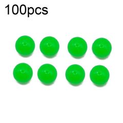 100pcs 8mm TPR Floating Bait Ball Float Water Fake Soft Bait(Green)