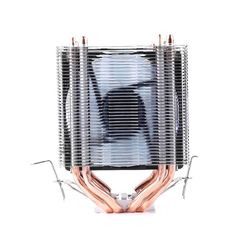 Desktop Computer 4 Copper Tube CPU Radiator Super Quiet Blue Light 3-pin Single Fan