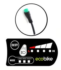 EcoBike '24 Panel LED με κουμπί ένδειξης για φως 36V (Basic, Basic Nexus)