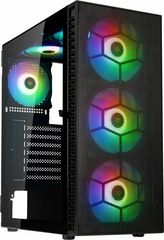 Kolink Observatory HF Mesh ARGB Midi Tower Case – Black (with 6 ARGB fans – 3x140mm & 3x120mm)