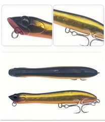 Τεχνητά Popper Επιφανείας Spinning Σετ 5 τεμάχια 12.5cm 20gr με Ατσάλινα Αγκίστρια-thumb-2