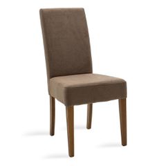 Καρέκλα Κουζίνας Ditta Υφασμάτινη Ανοιχτό Καφέ - Καρυδί