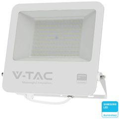 V-TAC Προβολέας LED SMD 100W 8700lm 115° IP65 Samsung Chip Λευκό Σώμα Γκρι Γυαλί Φυσικό Λευκό 23442