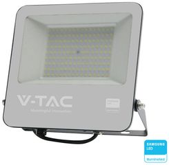 V-TAC Προβολέας LED SMD 100W 8700lm 115° IP65 Samsung Chip Μαύρο Σώμα Γκρι Γυαλί Φυσικό Λευκό 23440