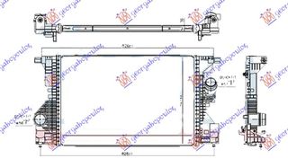 ΨΥΓΕΙΟ INTERCOOLER 1.3 ΒΕΝΖΙΝΗ/HYBRID (634x427x30) για MERCEDES B CLASS (W247) 19- για MERCEDES B CL