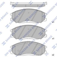 ΤΑΚΑΚΙΑ ΕΜΠΡΟΣ H1/SANTAFE 2000-06 /TRAJET 581013AA20 581014AA26 5810126A10 5810126A20 5810126A30 sp1157