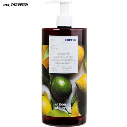 Korres Citrus Body Cleanser Αφρόλουτρο Κίτρο σε Gel 1000ml